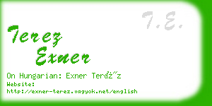 terez exner business card